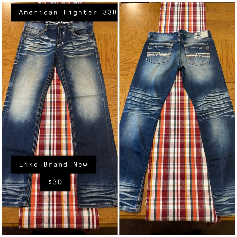 Men’s American Fighter Denim Jeans size 33R